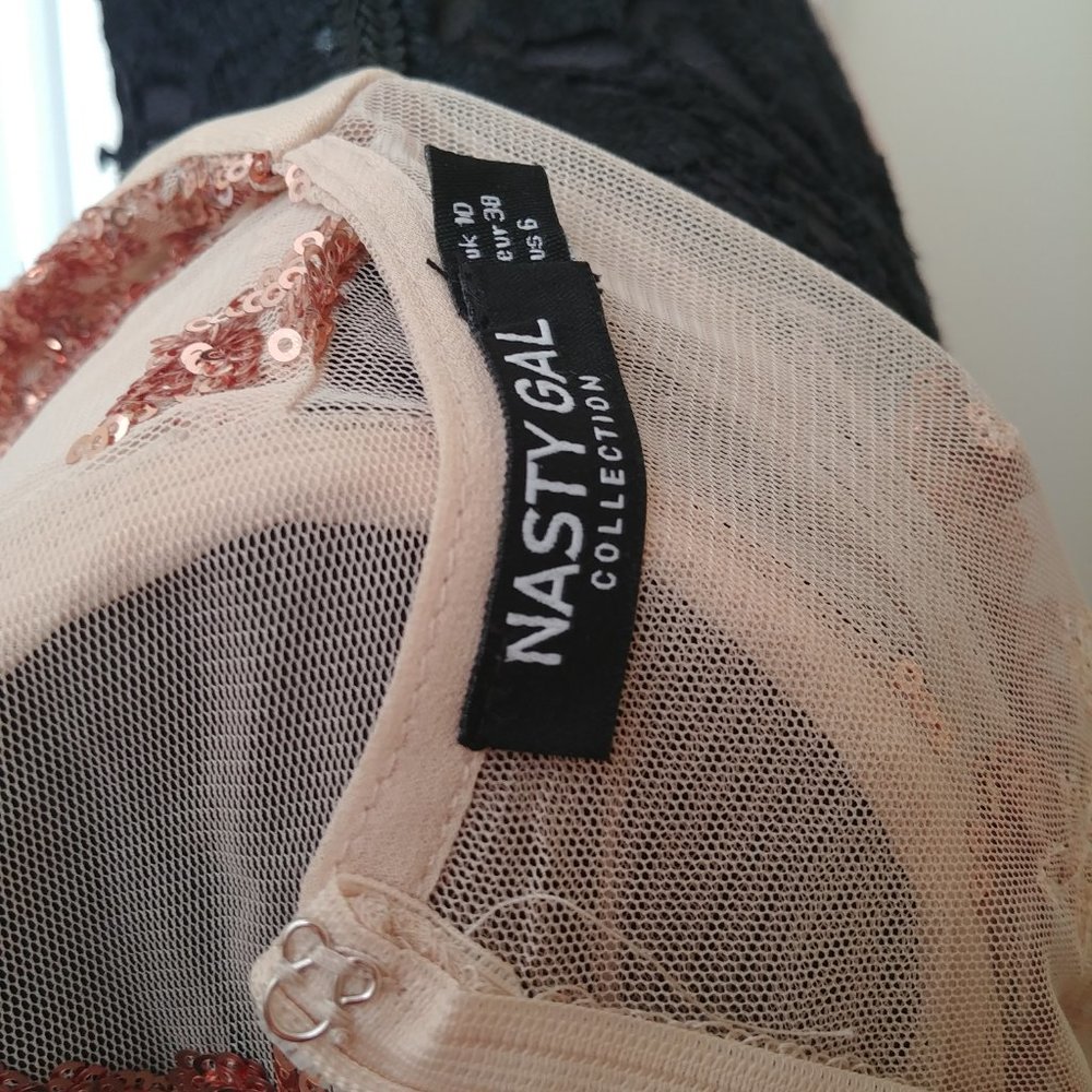 Nasty Gal How Low Can You Go Sequin Dress - Picture 8 of 8